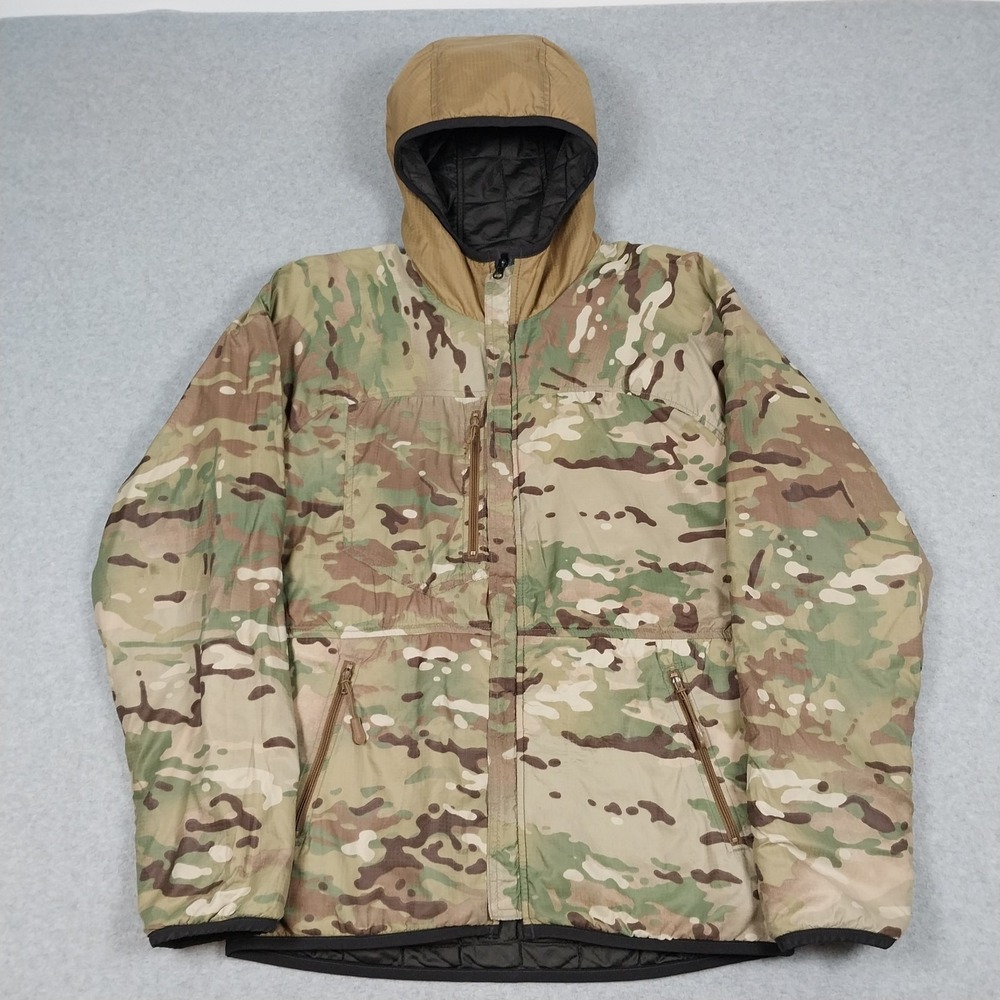 Beyond Clothing Jacket Black Multicam OCP A3 Alpha Lochi Reversible Quilted USA